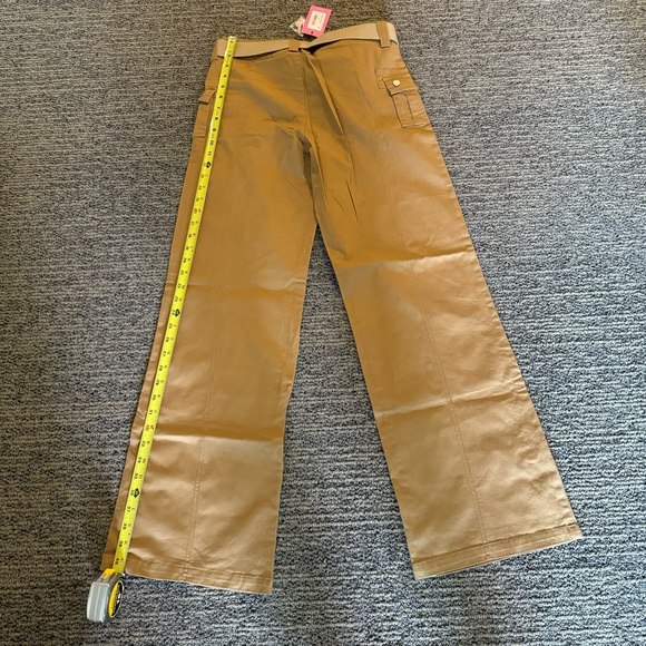 Edikted low rise straight leg cargo trousers with eyelet belt - Picture 6 of 6